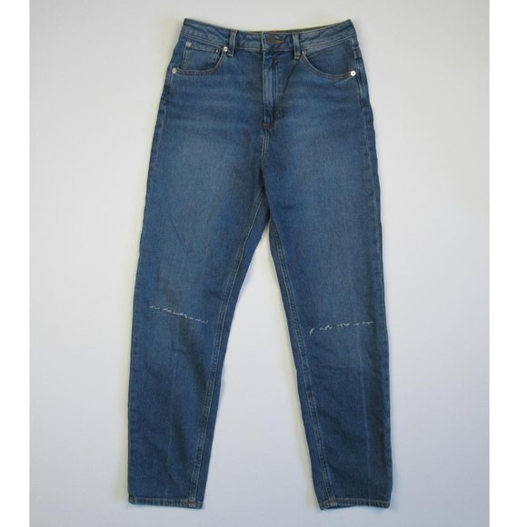 ASOS High Waisted Ripped Knee Skinny Jeans sz 28 - Picture 1 of 6